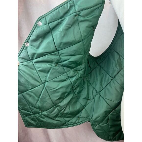 Vintage 70s 80s Quilted Camouflage Hunting Vest Men’s Size XL - Picture 6 of 8